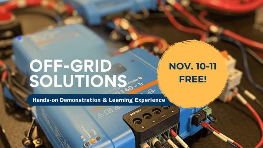 FREE TRAINING – Victron Energy – Off-Grid Solutions – Nov. 10-11