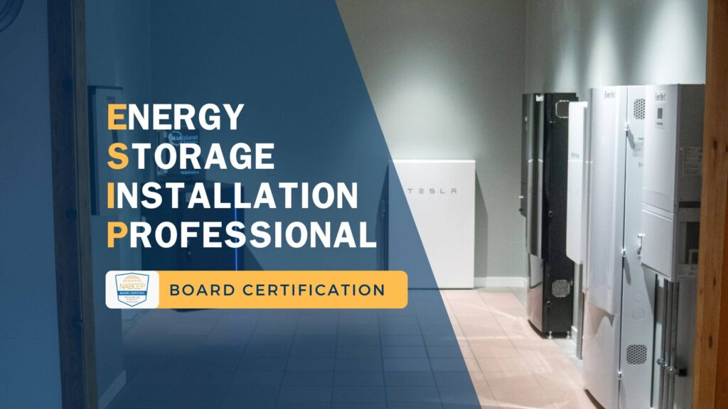 NEW Energy Storage Installation Professional Certification